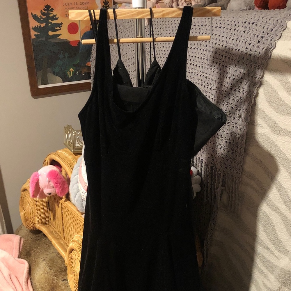 Victoria's Secret Black velvet dress